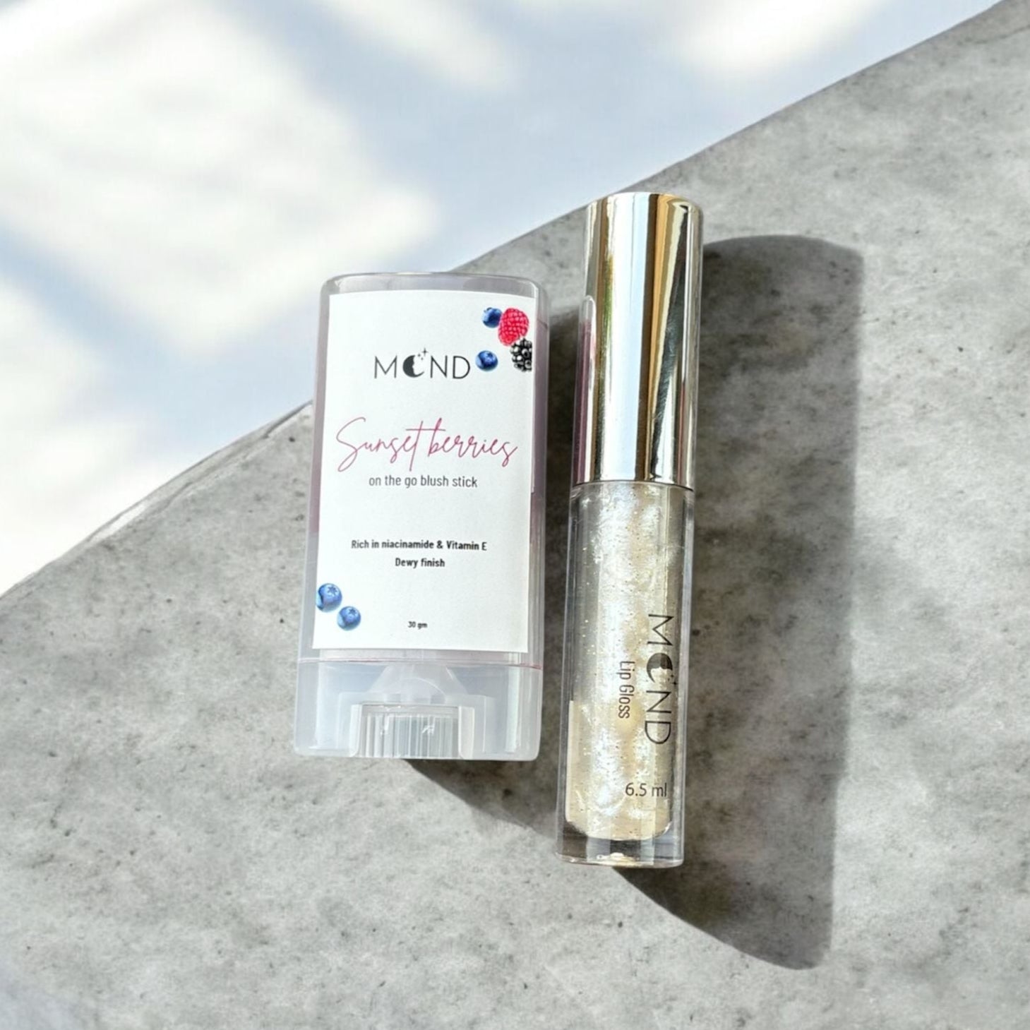 The perfect pair (lipgloss & blush stick bundle)